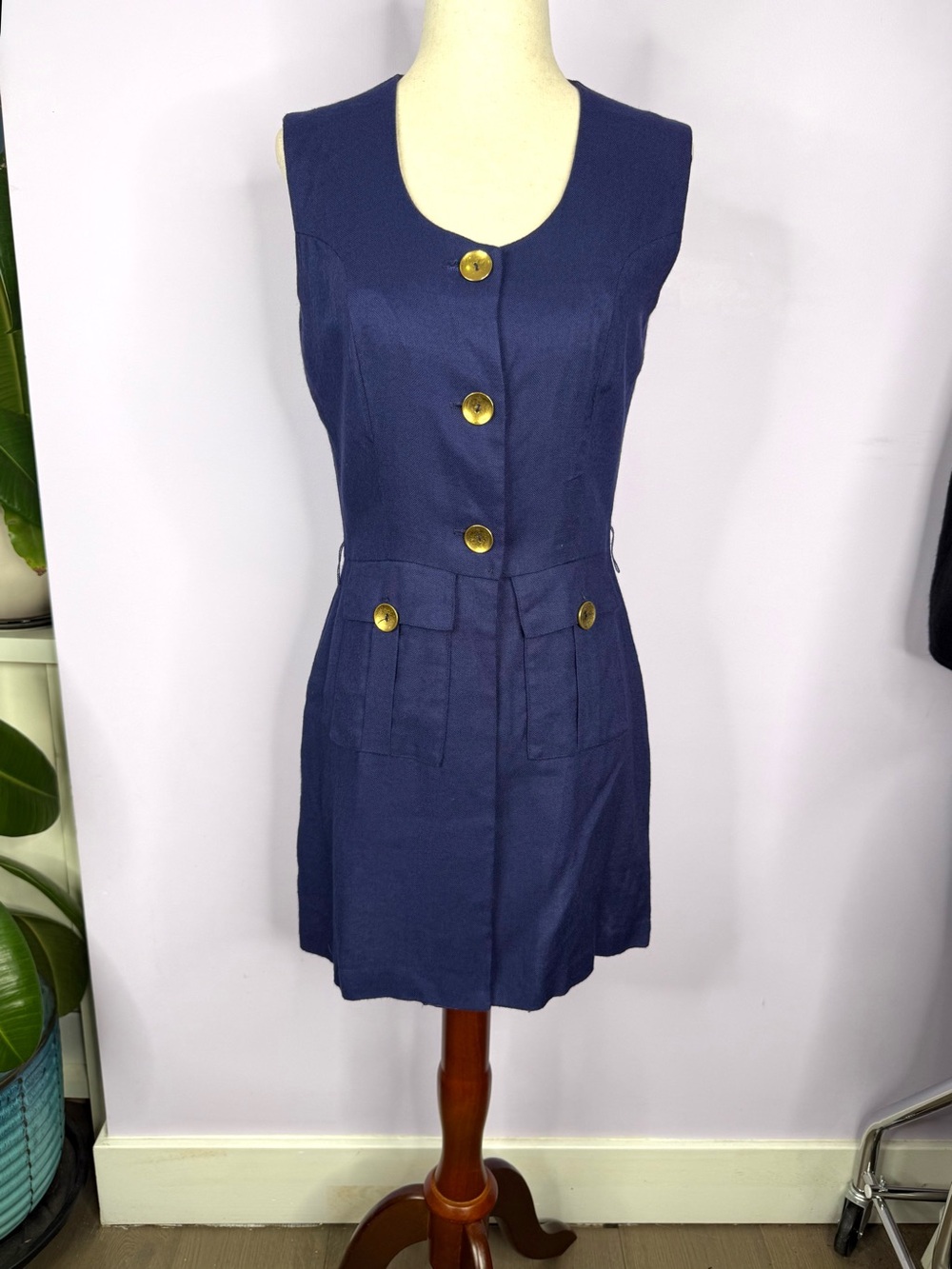 Vintage 70's Handmade Button Up Tunic Top/Micro Mini Dress